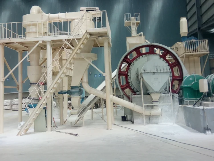 Quartz slab sand price processing line rotary ball mill with vibrating screen