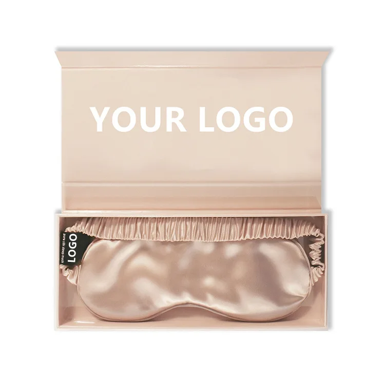 Ночная одежда, гладкая шелковая маска для глаз из тутового шелкопряда, шармёз, атласная шелковая маска для глаз для ночного сна