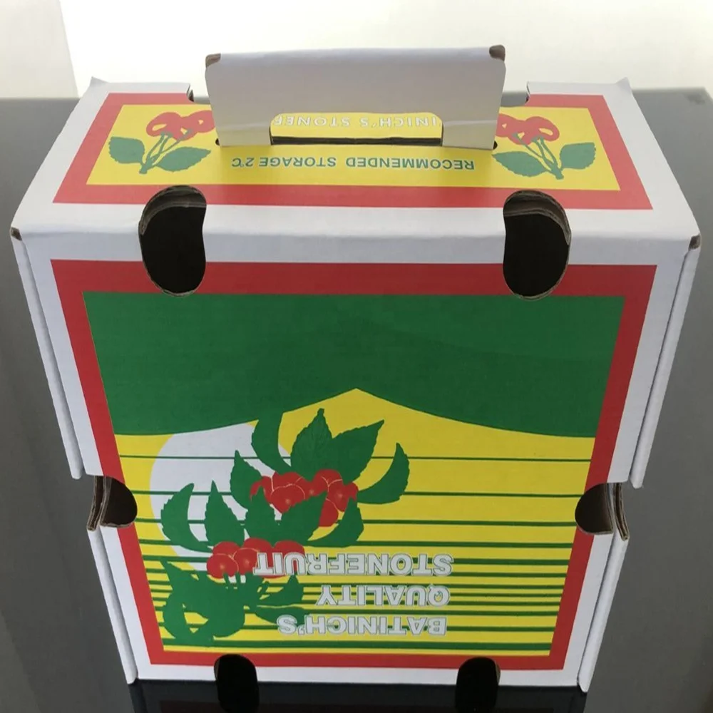 Wholesale Price Custom Printed Logo Corrugated Cardboard  fruit /Vegetables Packaging Box