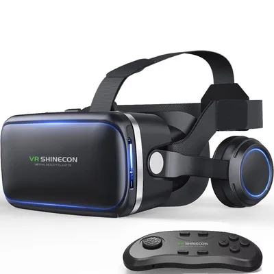 3D Movie VR Headset with Remote Controller  VR Glasses 3D Virtual Reality Headset VR shinecon