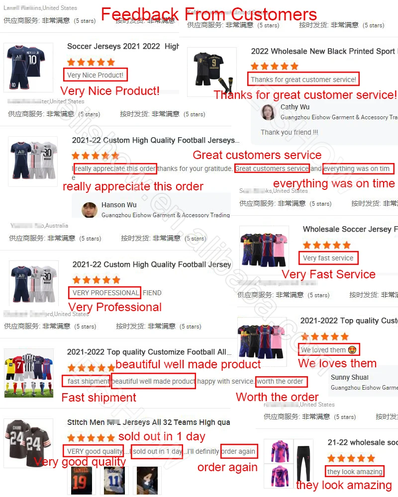 2021-22 Custom High Quality Football Jerseys T Shirts And Shorts Set soccer jersey