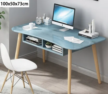 simple type wooden material oval shape living room coffee table console table computer study desk