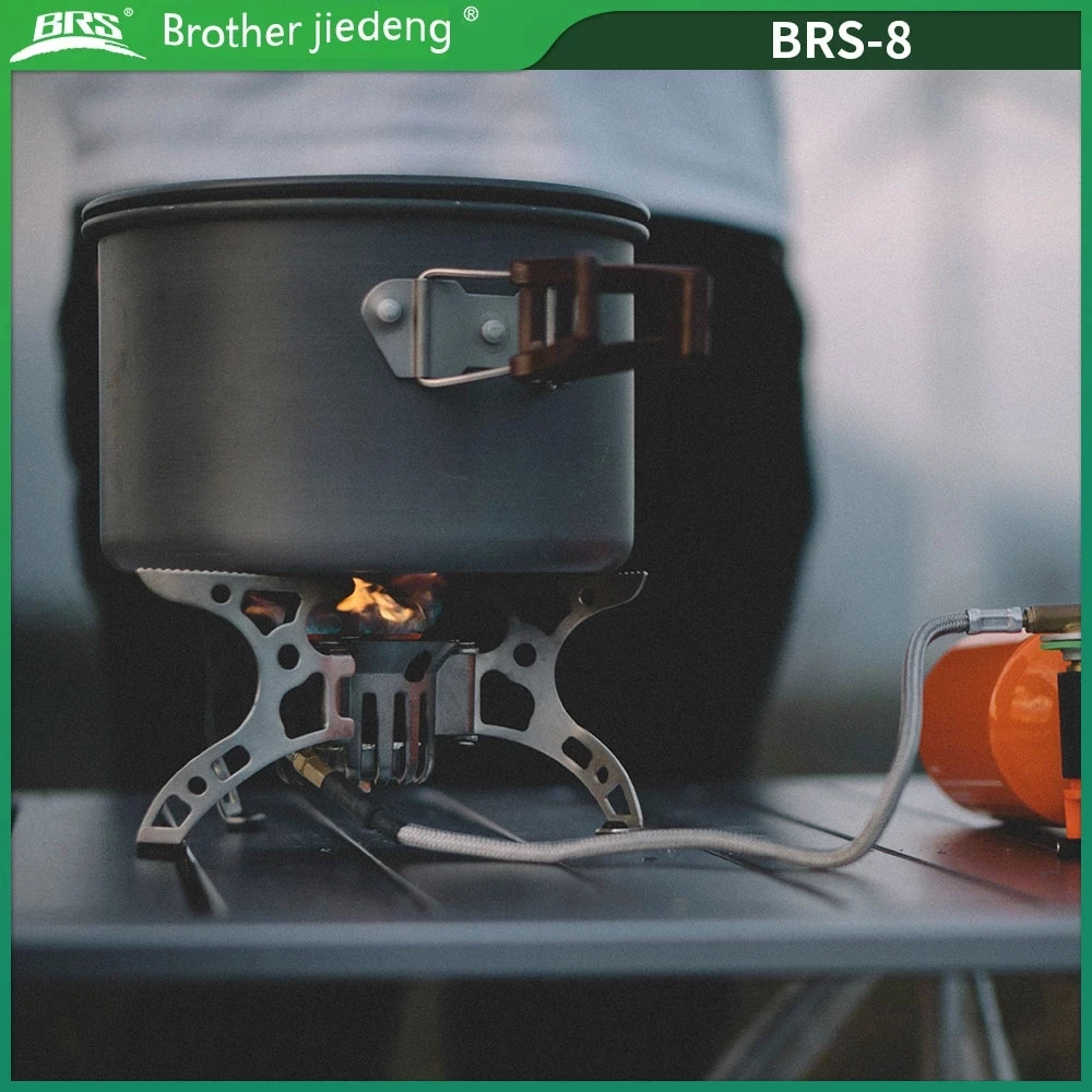 BRS-8 Multi Fuel Outdoor Stove Cooker Portable Kerosene Stove Burners Outdoor Camping Picnic Cooking Foldable Gas Stove