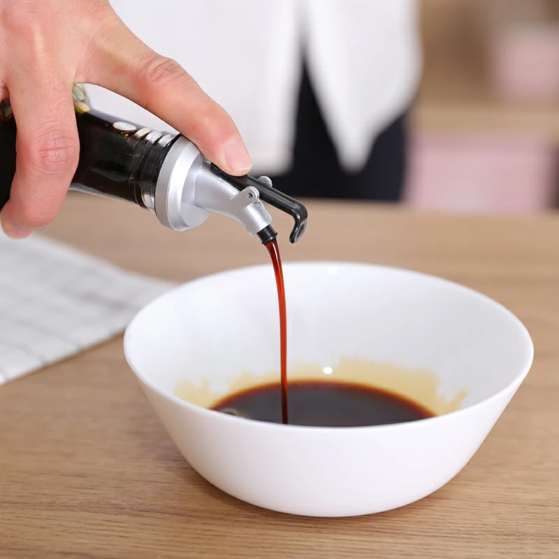Olive Oil Bottle Sprayer Wine Pourer Sauce Boat Nozzle Liquor Oil Dispenser ASB Lock Leak-Proof Plug Bottle Stopper Kitchen Tool