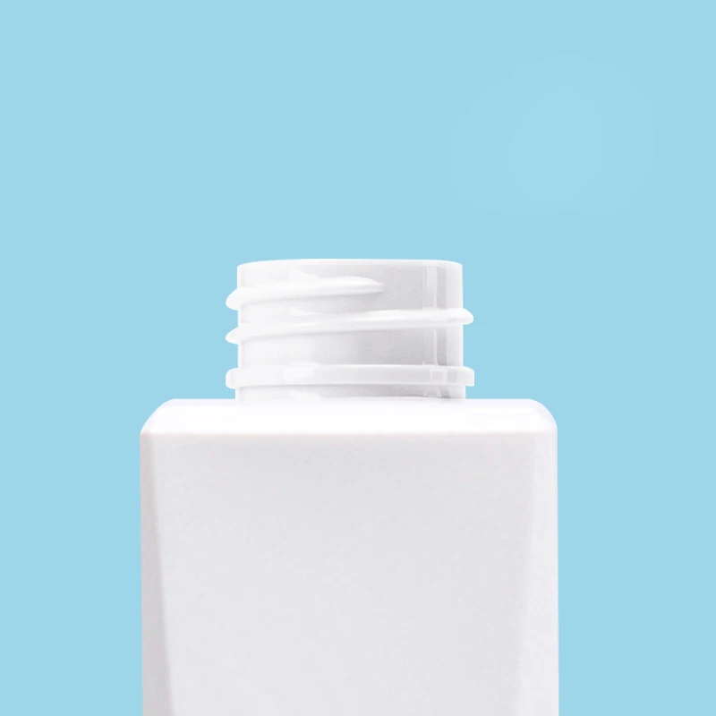 Manufacturer customized beveled high-grade pet 500mi press shower gel shampoo bottle