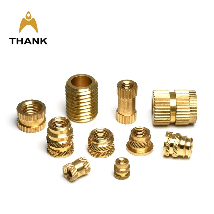 non-standard threaded bolts and nuts M2-M8 brass threaded insert nut for shaft