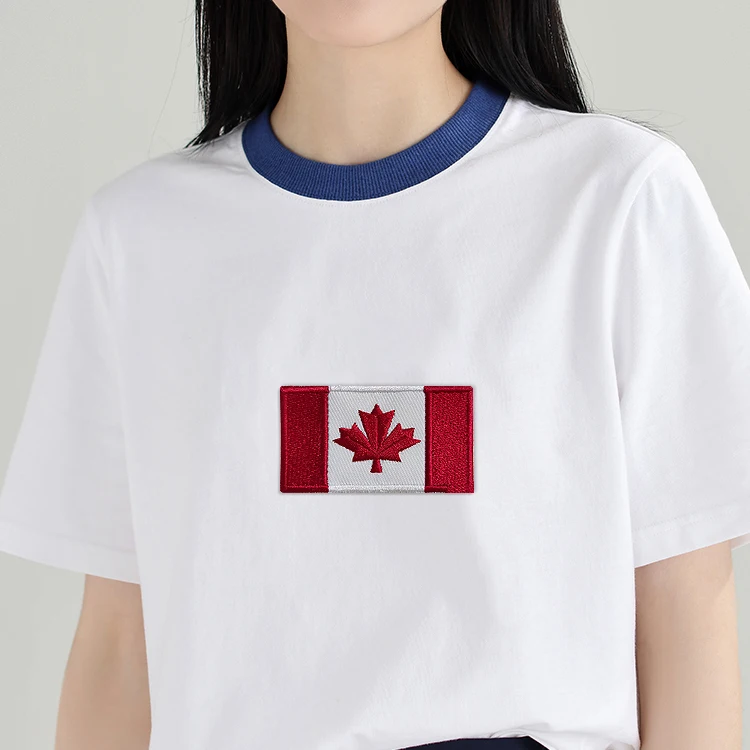 Factory Custom DIY various countries flag high quality 3d Embroidery Iron On Patch For Clothing Clothes Embroidered badges