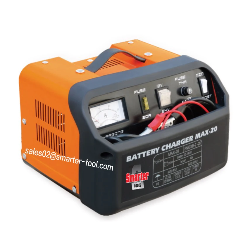 Portable 12V car battery charger