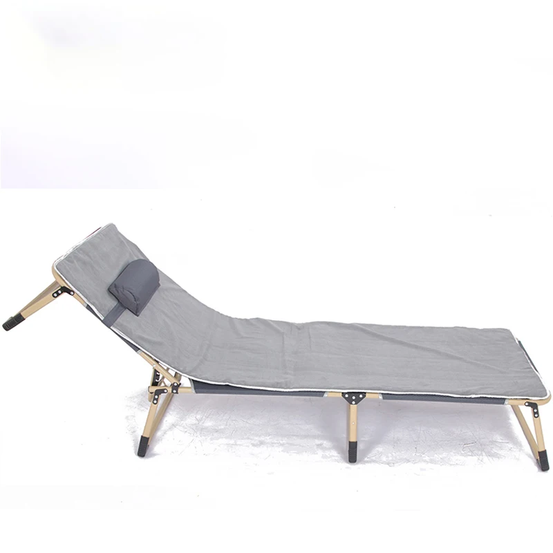 Portable Camping Cot with Detachable Headrest and Carry Bag