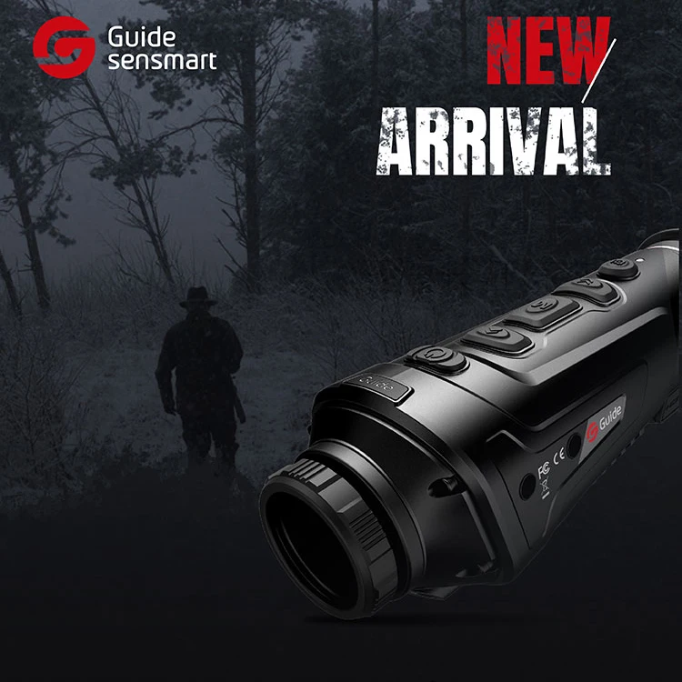 Guide TK611 Handheld Thermal infrared Imaging Monocular Thermal Night Vision with built-in laser indicator and illuminator