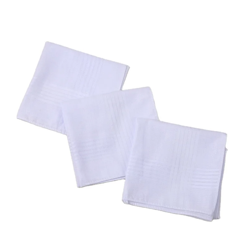 Оптовая продажа хлопчатобумажная Высококачественная Белая мужская повседневная ткань для носовых платков производитель в Китае