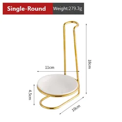 Wholesale Golden Kitchen Rack Spoon Rest Holder for Kitchen Utensil Ladle Holder