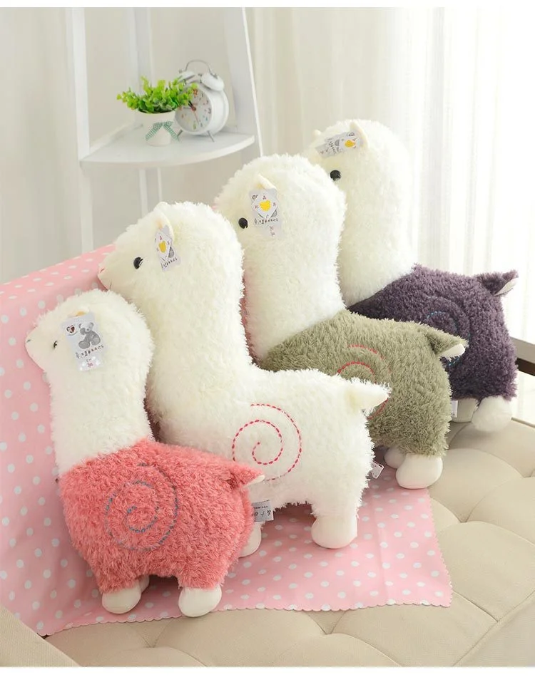 New Arrivals 60cm Horse Alpaca doll plush toys pillow doll wedding Custom Mascot Gifts goat Plush Toys Best Baby Xmas gifts Drop