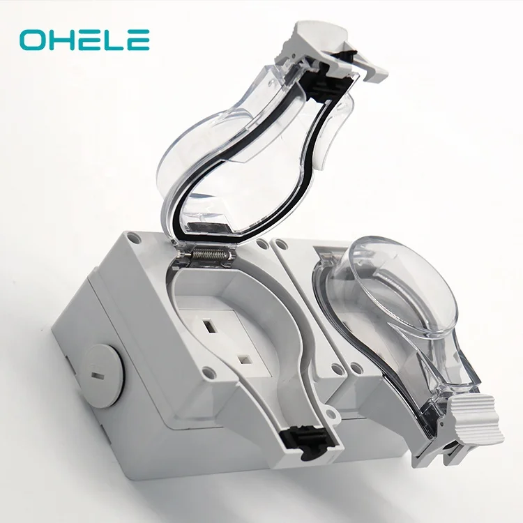 UK type IP66 waterproof wall switch and socket