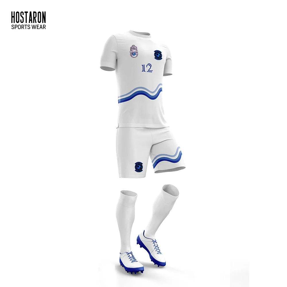 HOSTARON OEM Custom Sublimated Green Soccer Jersey Kits Breathable Quick Dry Football Jersey Team Uniforms Full Sets For Men