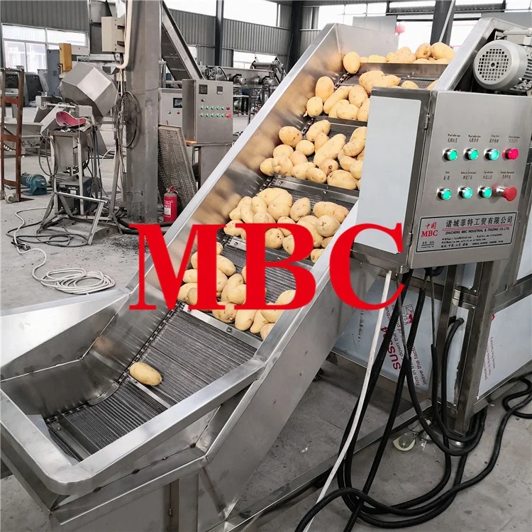 
200kg Automatic Continuous Frozen French Fries Production Line 