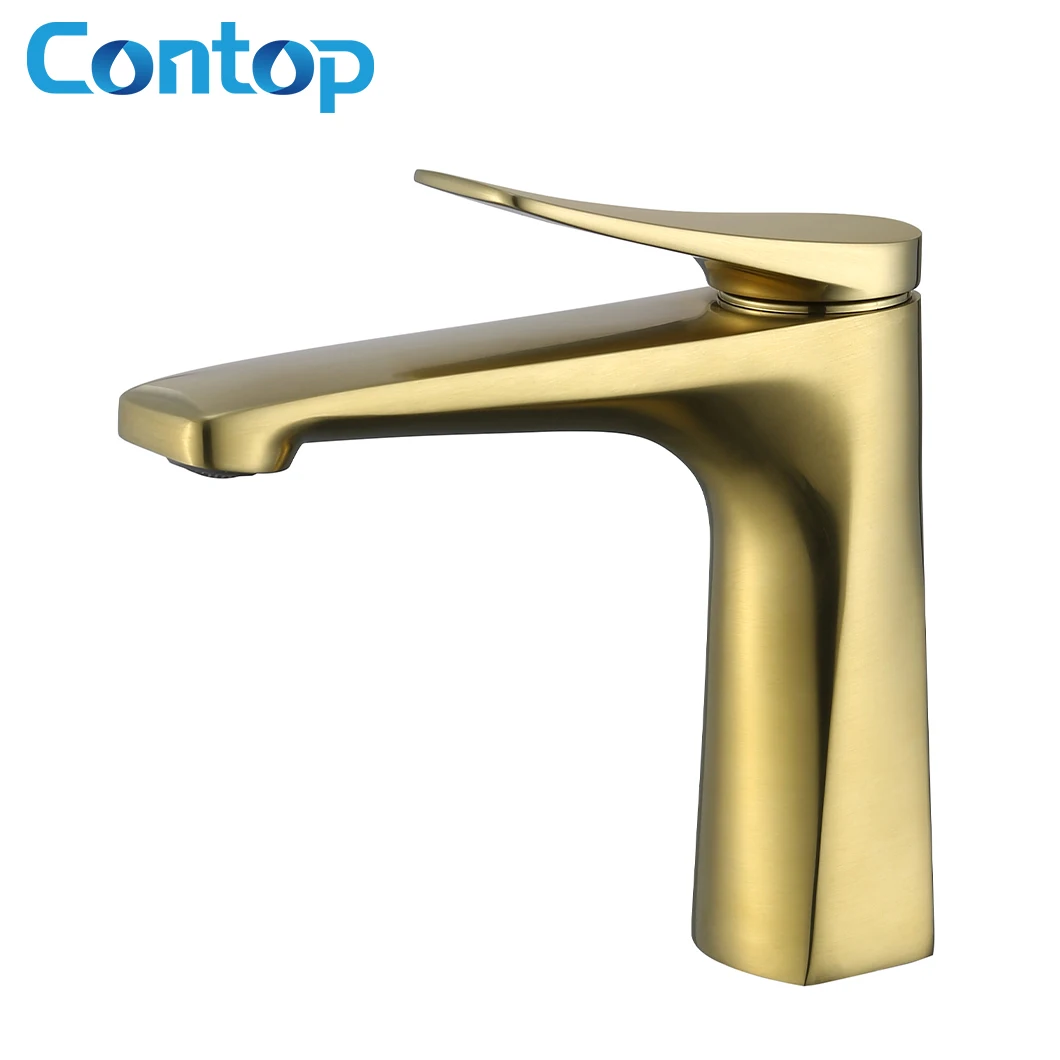 Sanitary Ware Deck Mounted brass Basin Mixer Tap Faucet for apartment hotel home bathroom Faucet