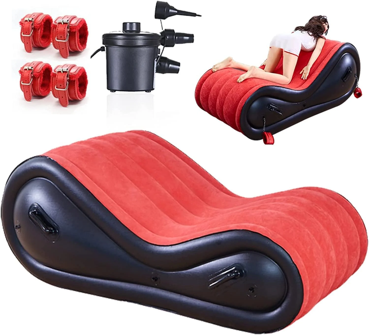 Couples Bdsm Sex Furniture Inflatable Bondage Sofa Folding Bed Sex Chair