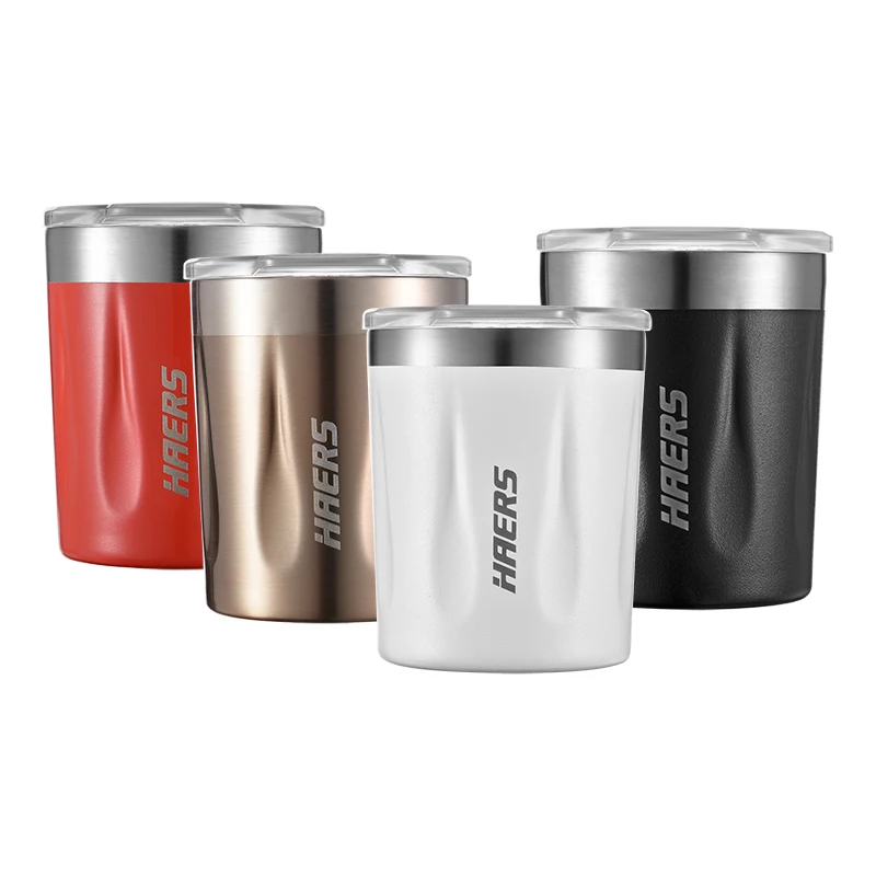 Stainless steel wide-mouth double-layer vacuum insulation has excellent thermal insulation car cup