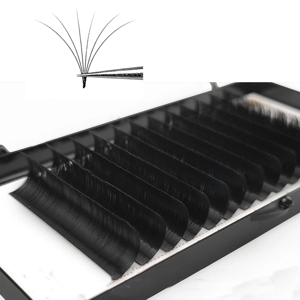 Накладные ресницы, русский объем, легкое наращивание, частная этикетка, 0,03, 0,05, 0,07 мм