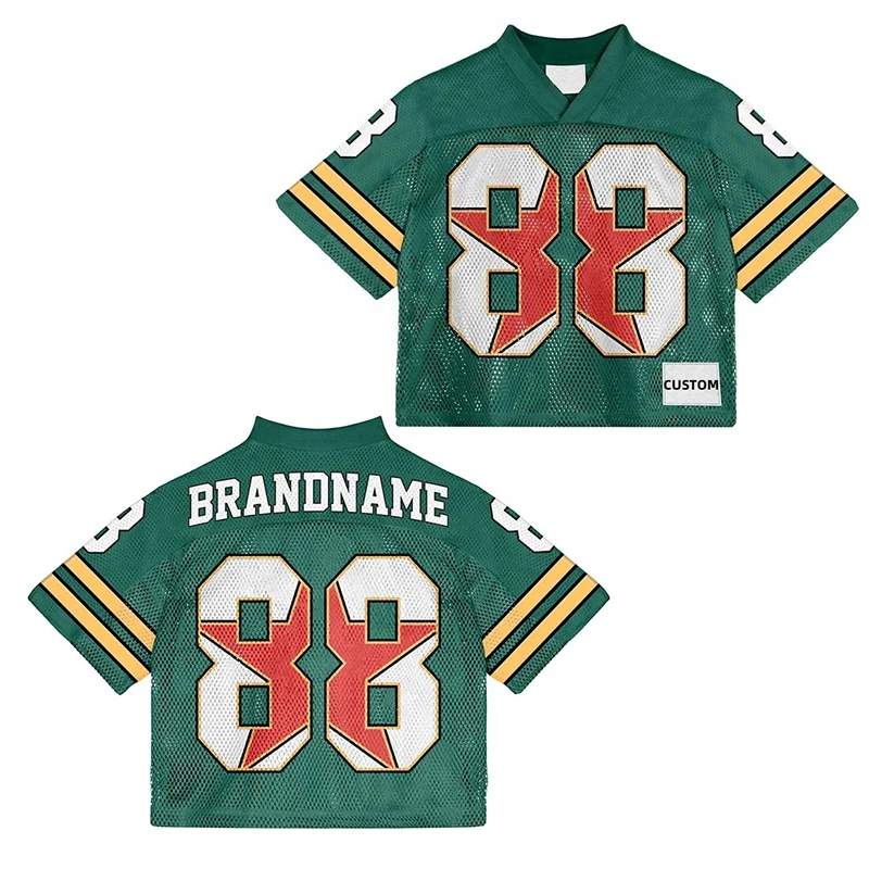 Factory Custom Cheap quick-dry short sleeve Streetwear Digital Print mesh boxy  football jersey