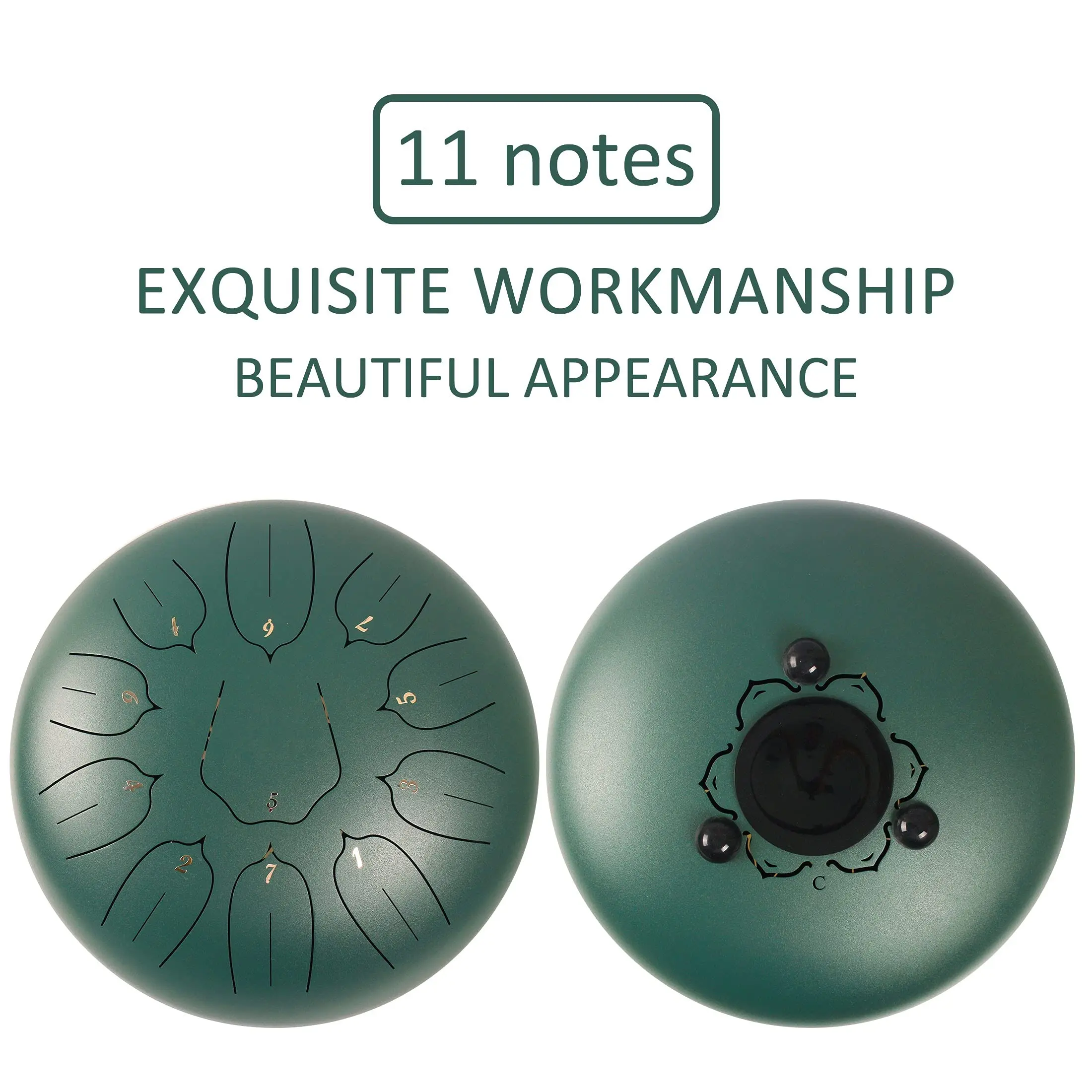 Factory Offer 6 Inch 11 Note Steel Tongue Drum Colorful Musical Instruments Handpan Tank Drum Celodan Hank Drum