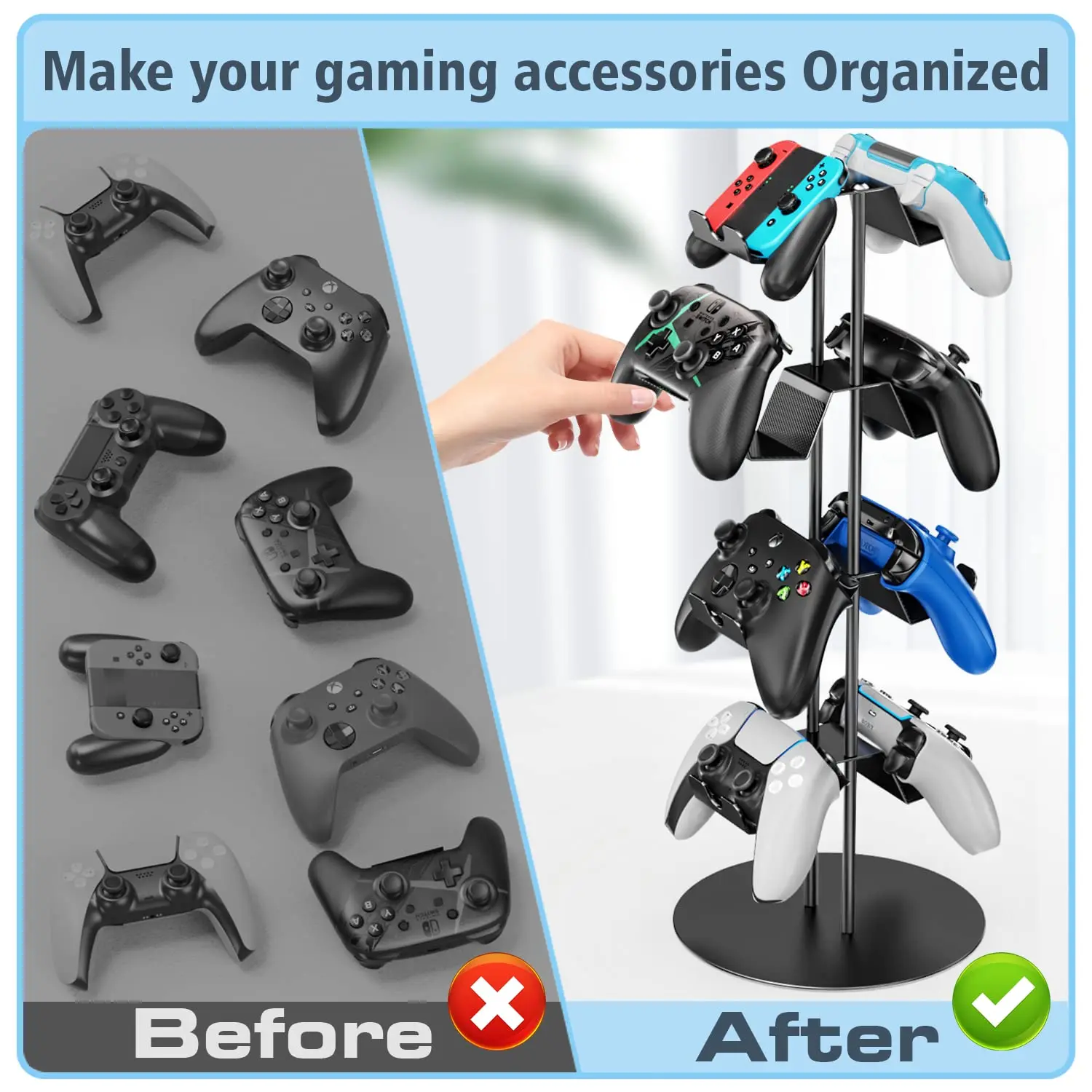 Four Storey Joystick Stand Accessory Game Controller Headset Stand Controller Accessories Display Stand
