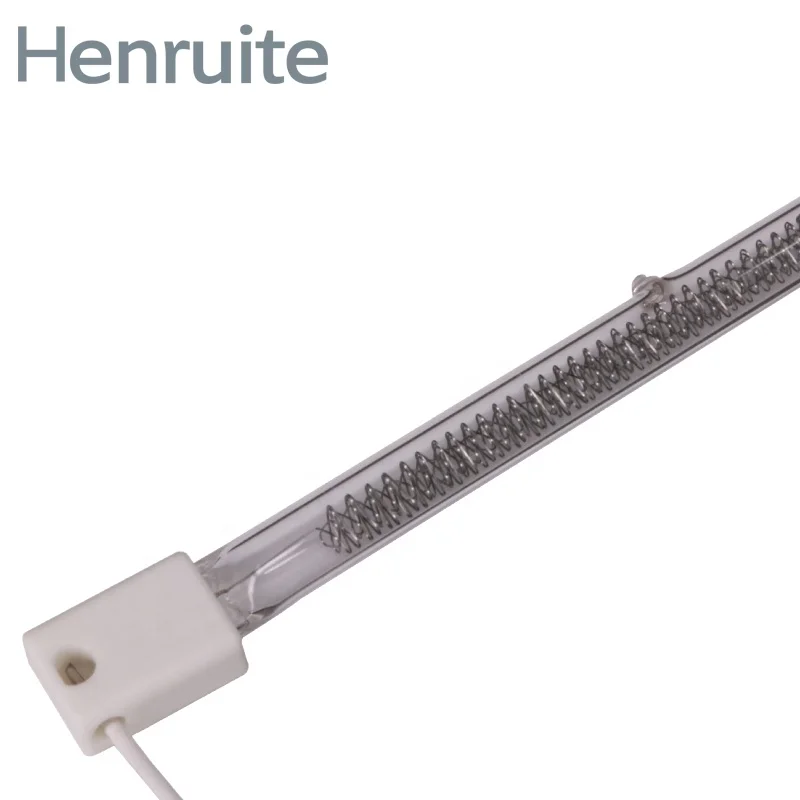 10mm 534mm 400v 2000w Clear Halogen Heat Lamps for Silk Screen Printing Machine