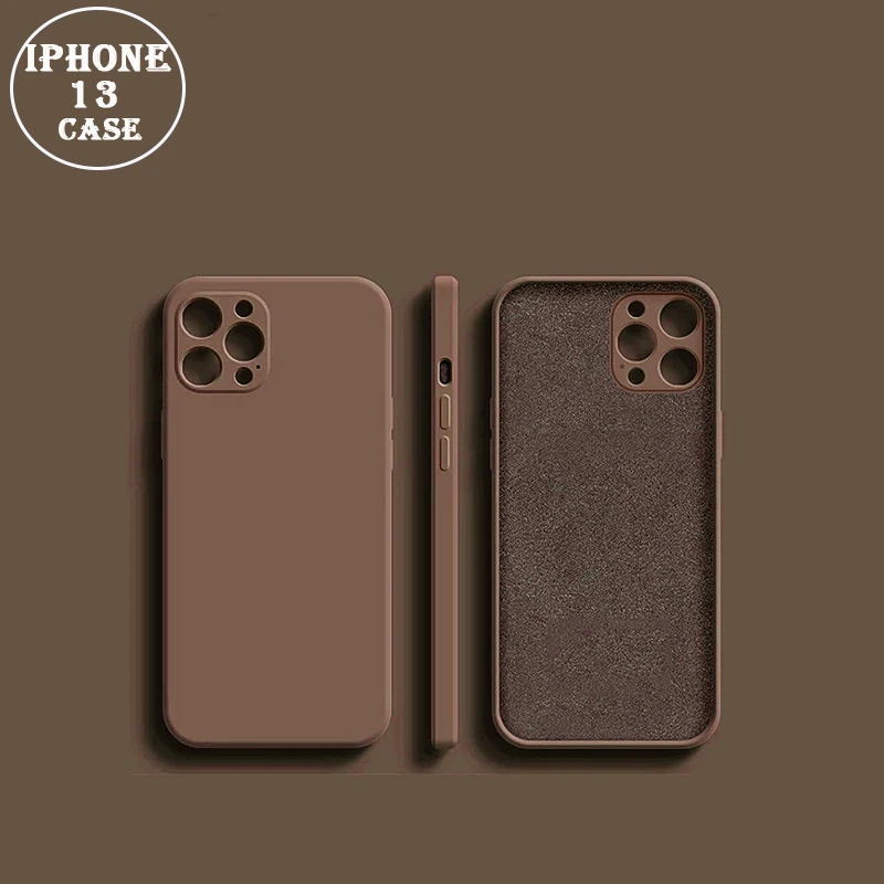Liquid Silicone Case For iPhone 11 12 13 Pro Max Mini X XR XS MAX 7 8 PLUS SE For IPhone 13 Cover Full Protector Funda Coque