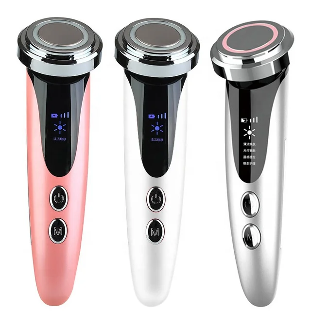  5 в 1 светодиодный домашний прибор для ухода за кожей затяжки и средства по уходу массаж лица Очищение омоложения кожи устройства