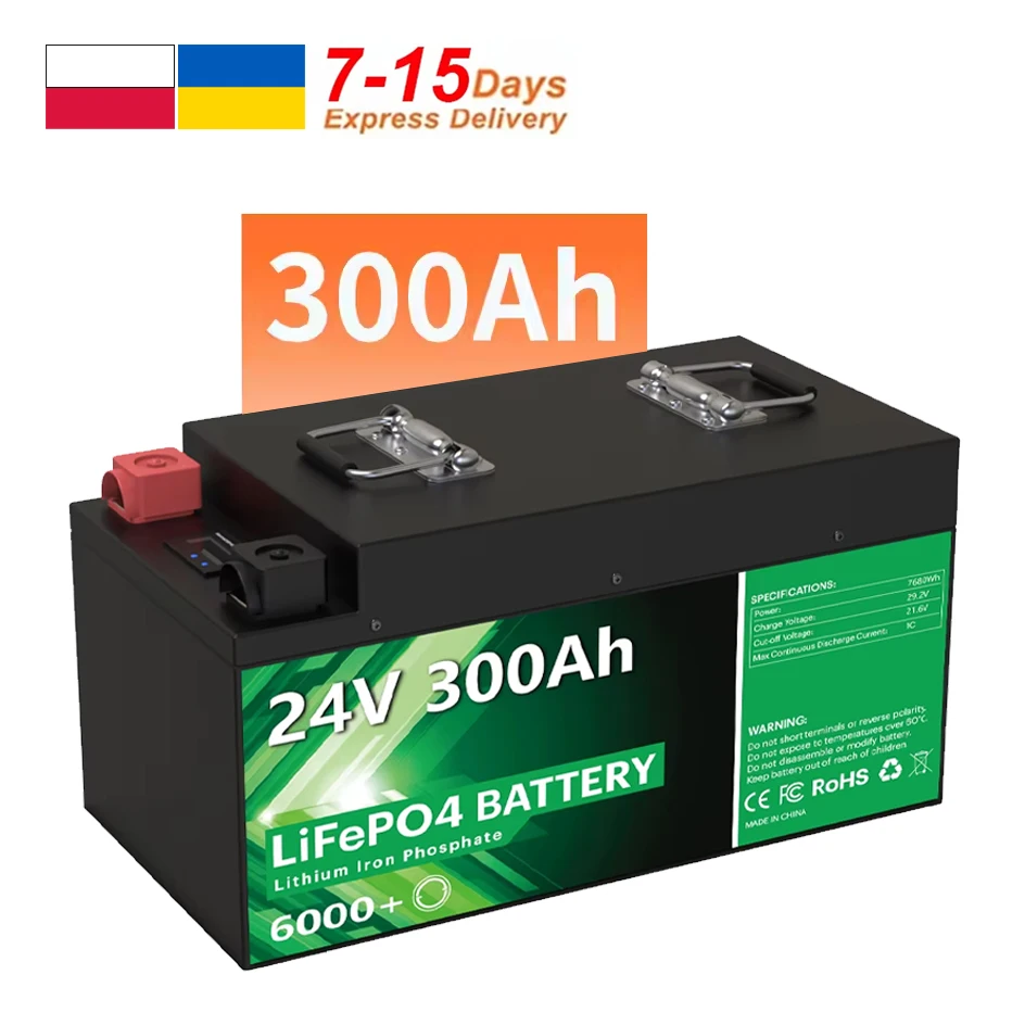 PL UA STOCK NO TAX 12V 24V Солнечная энергия фосфатная батарея LiFePO4 100Ah 200Ah 280Ah Pack 300Ah литий-ионные батареи