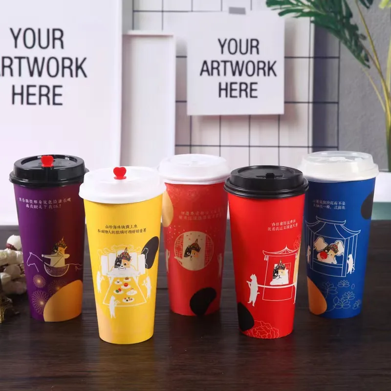 ripple wall / double wall / single wall disposable coffee paper cup