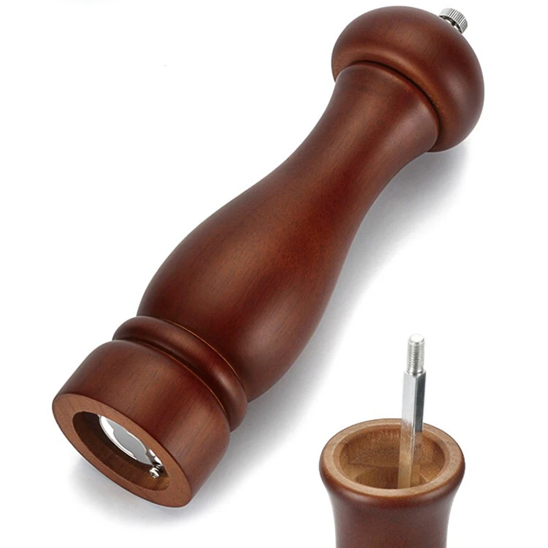 
Macine sale e pepe in legno massello con macinatura in ceramica regolabile 