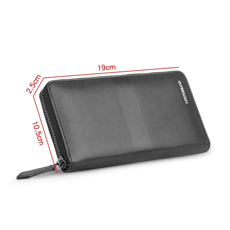  Мужской Чехол-кошелек из натуральной воловьей кожи с rfid-блокировкой и отделением для