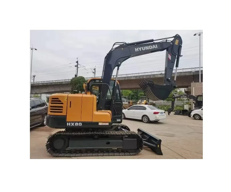 Используемый HYUNDAI HX80 8TON мини-гусеничный экскаватор мини-экскаватор для продажи