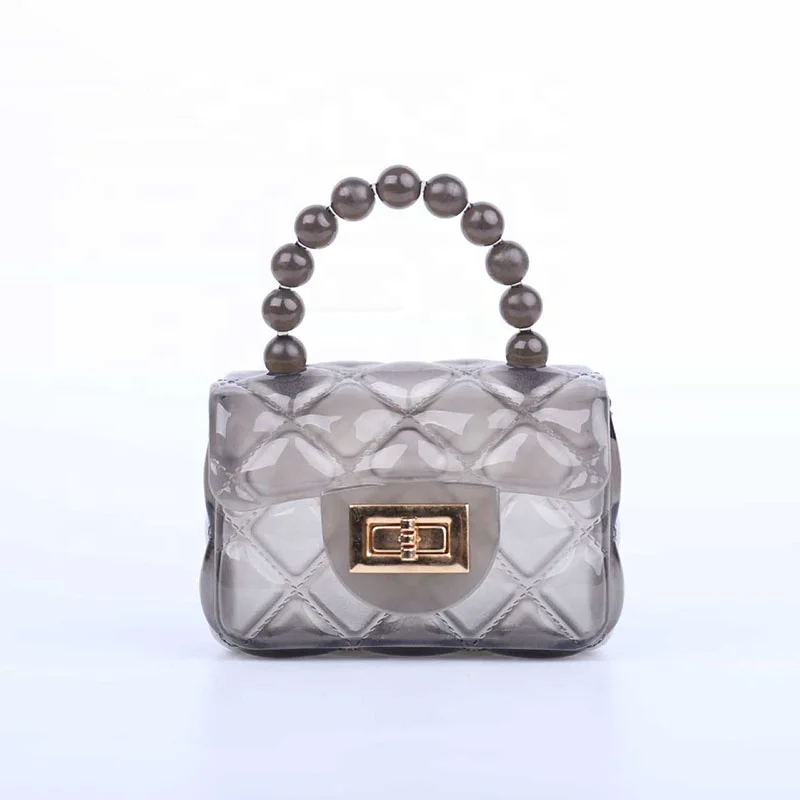Wholesale ladies clear little girls kids mini purse jelly handbags