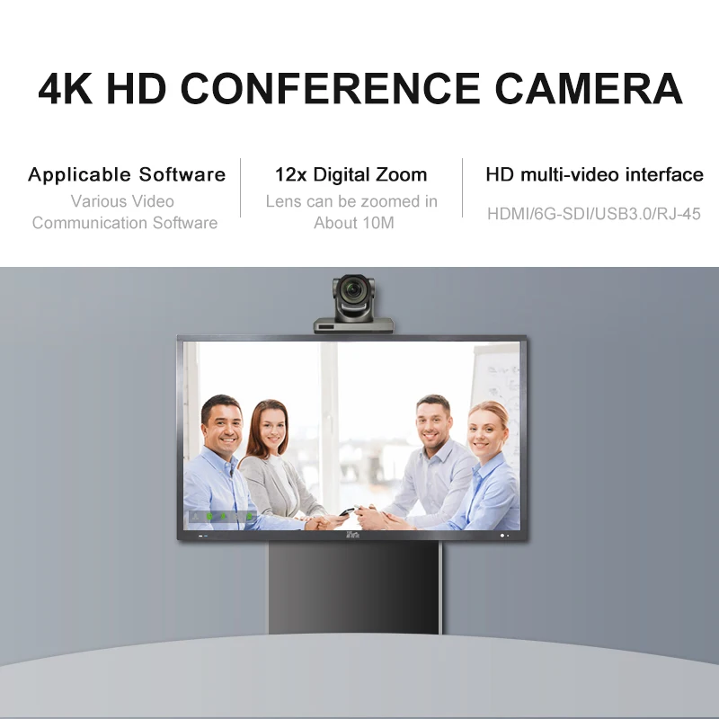YSX-EV110 Professional Conference Room Camera PTZ 12X Optical Zoom Level 10 Meeting video conference system 4k HD
