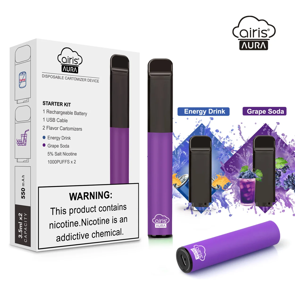 3.5ml pod system vape with rechargeable good quality