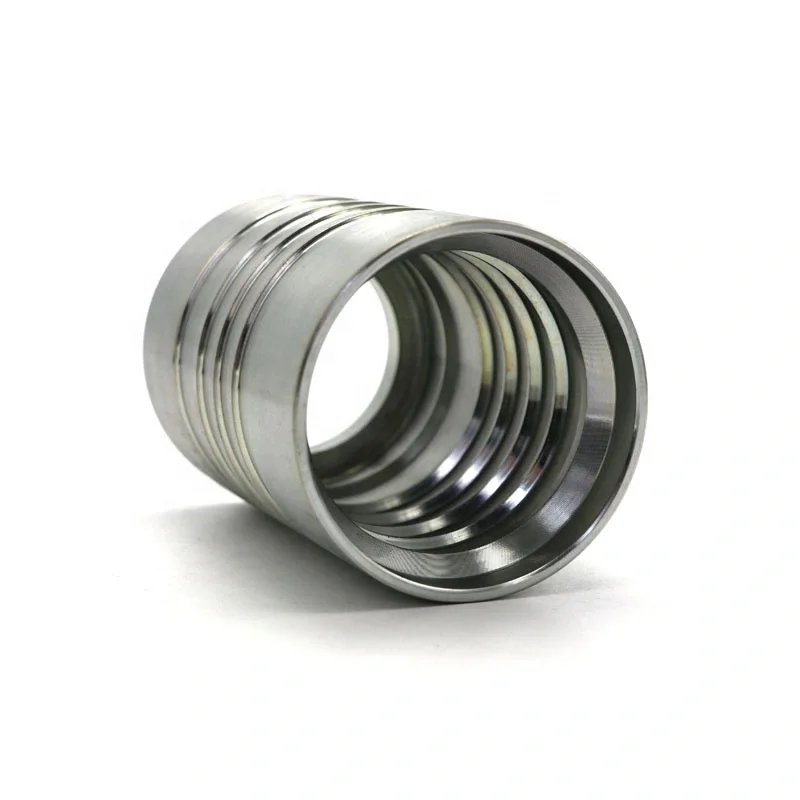 Carbon Steel En 856-4sp04-16 Hydraulic Hose Ferrule 00402 Hydraulic Ferrule For Sae 100r9at-r12