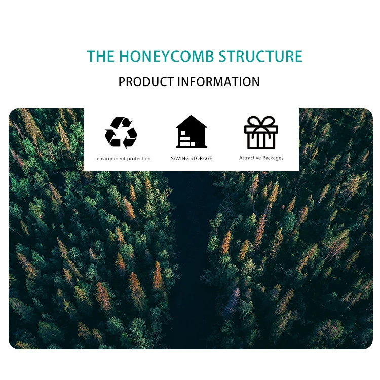 2022 New Style FSC-certificated Color customized Glassware Wrapping Paper Roll Honeycomb Paper