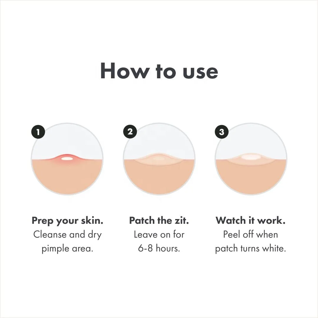 Skincare Manufacturer Invisible Hydrocolloid Acne Patches OEM Logo Korea Acne Patch Custom Large Circle Small Circle Acne Patch