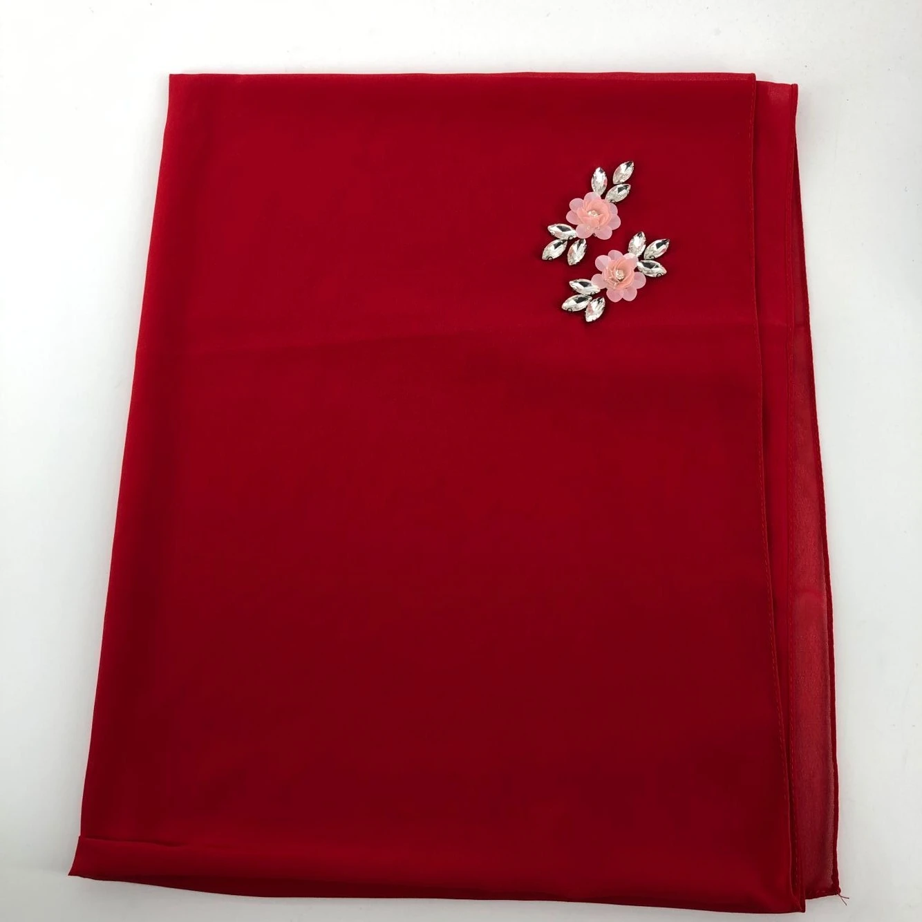 wholesale custom made hand drill chiffon hijab Scarf Muslim Hijab hot selling Scarf chiffon hijab