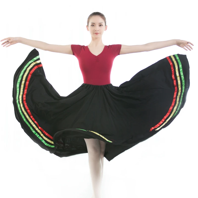 
Factory Direct Selling Classical Stain Polyester Characteristic Dress Dance Dress For Women 