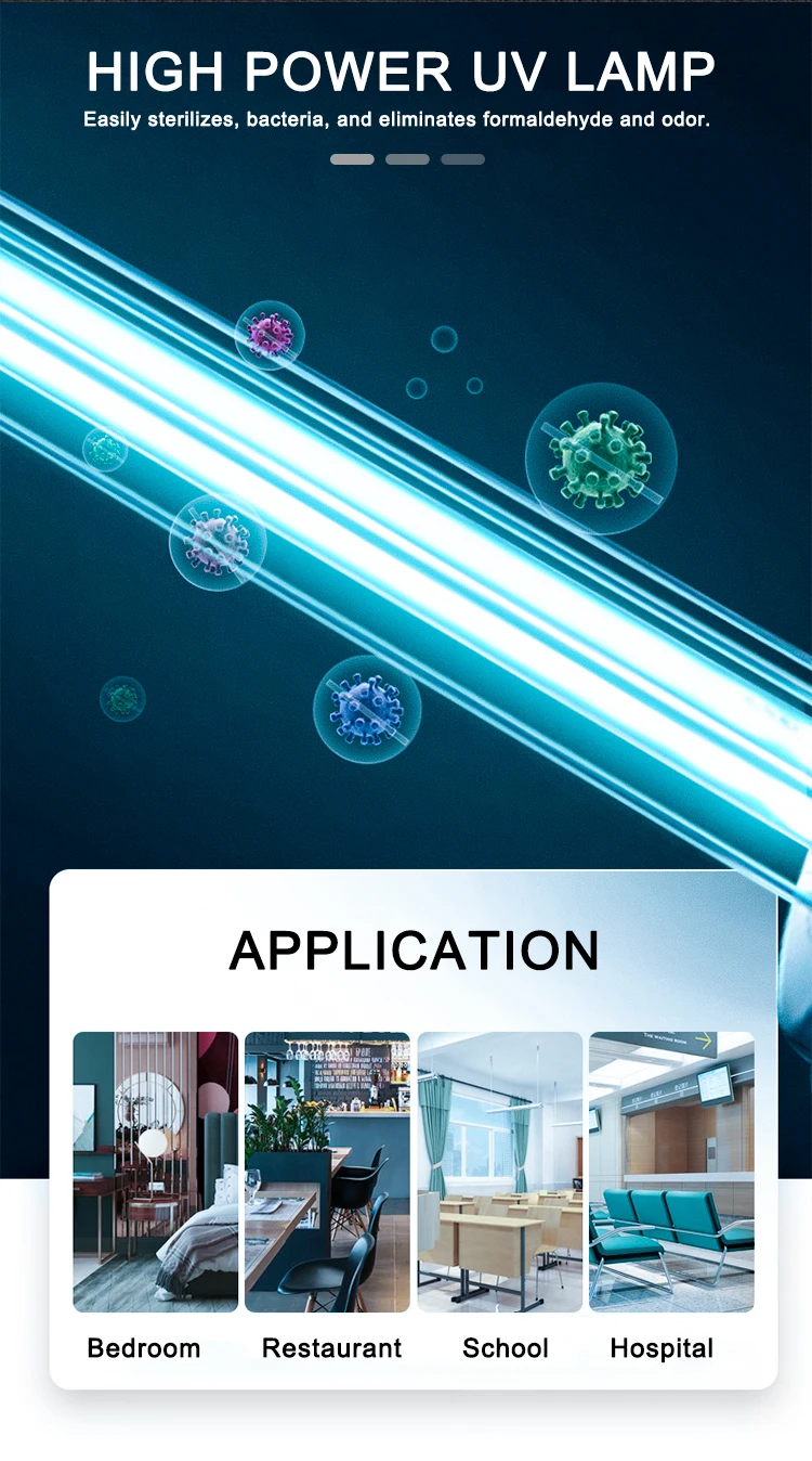 2020 Новый озоновый воздух нм Ультрафиолетовый 36 Вт UVC дезинфицирующее средство ультрафиолетовая