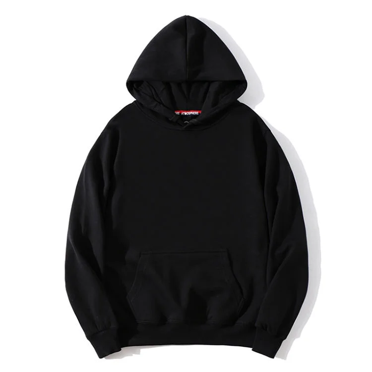 High Quality Colorful 100% Cotton Hoodies Custom Logo Plain Thick Heavyweight  Oversized Hoodies Pullover Blank Hoodies