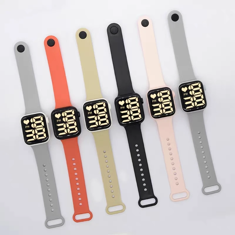 Reloj Hombre 30M Waterproof Digital Watch LED Unisex Sports Watches Mens Square Dial Touch Screen Electronic Watch LED