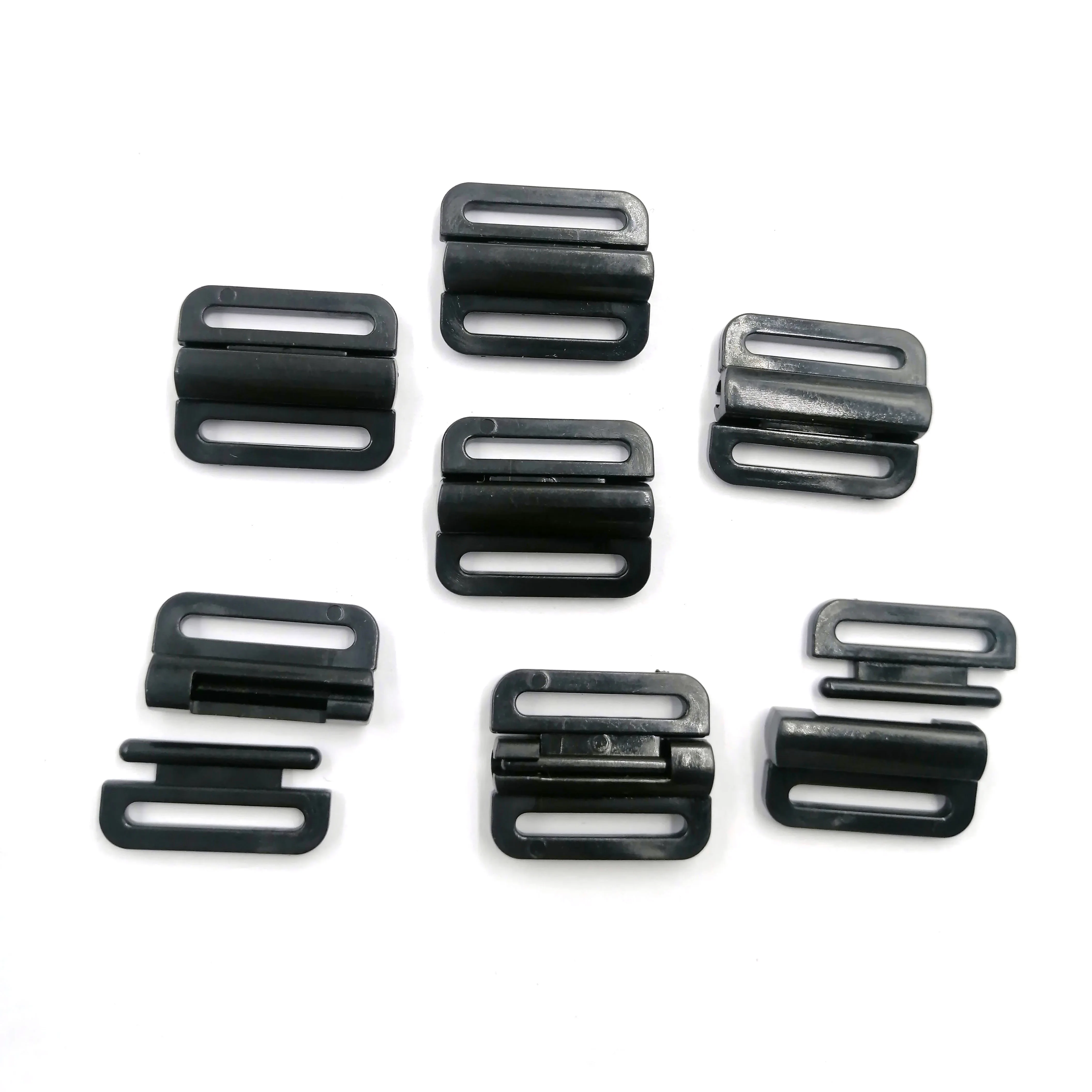 Factory Rectangle Bra Hook Clip Swimwear Lingerie Sewing Snap Bra Clasp Plastic Bra Closure Buckle