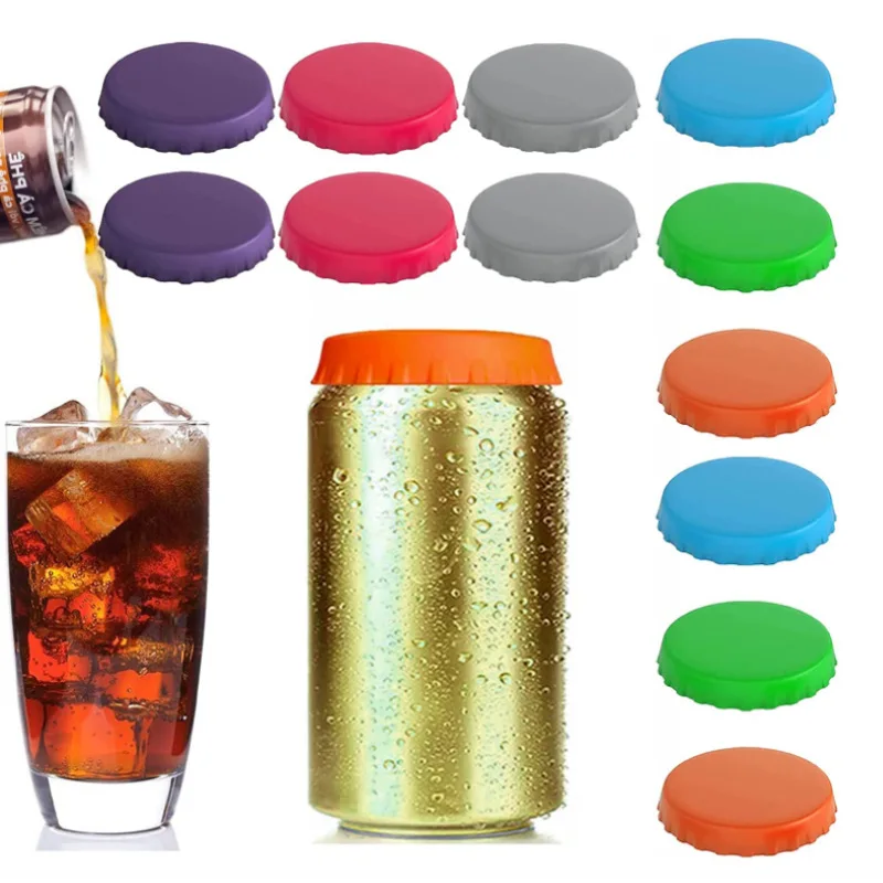 Silicone Soda Can Saver Lid Soda Can Covers for Beer Can Drink Covers Spill-Proof Drink Covers for Beer Soda Coke Pop Juice