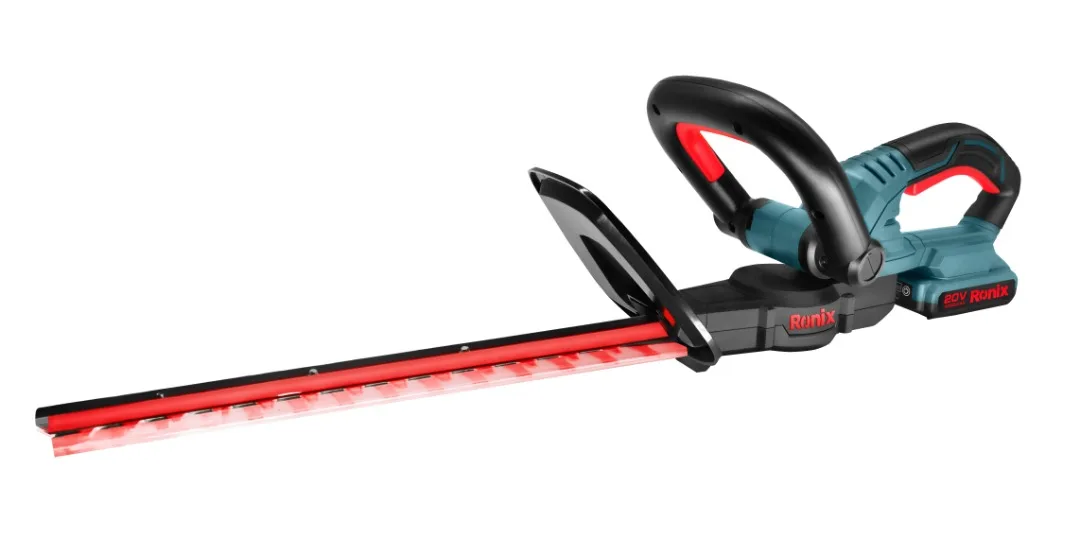 Ronix 8920 Hot Selling 20V Lithium Battery Electric Cordless Tree Trimmer Machinery Brush Cutter Hedge Trimmer