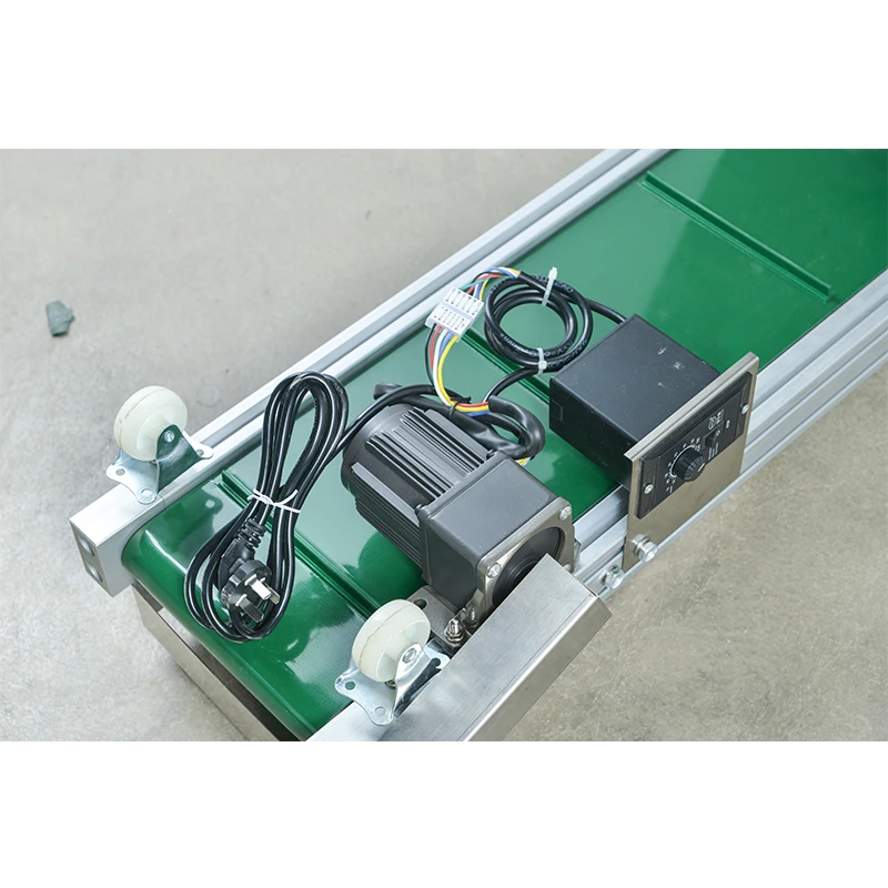 Stainless steel structure for finished bags for packaging production line obliquely lifting conveyor belt output conveyor belt